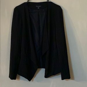 Willi Smith black open front blazer
